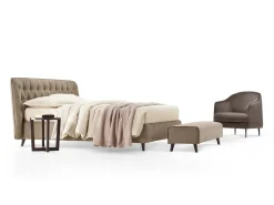 Letto imbottito con contenitore Gea *  a prezzo scontato^Rosini New