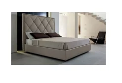 Letto imbottito con contenitore Letto in pelle contenitore luxury italia  a prezzo scontato Letti