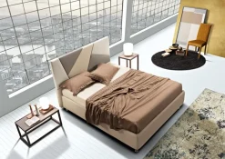 Collezione esclusiva Letto imbottito con contenitore Plot Artigianaletti a prezzo ribassato- Letti