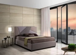 Collezione esclusiva Letto imbottito con contenitore Plot Artigianaletti a prezzo ribassato- Letti