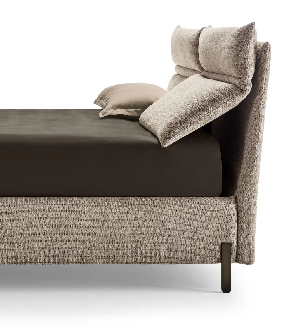 Letto imbottito con contenitore Linus a prezzo scontato Letti