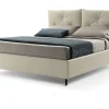 New Letto imbottito con contenitore Francisco pronta consegna  a prezzo scontato Letti