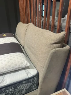 Bside Letto imbottito con contenitore Fun double compact  a prezzo ribassato- Letti