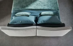 Letto imbottito con contenitore Book a prezzo scontato Letti