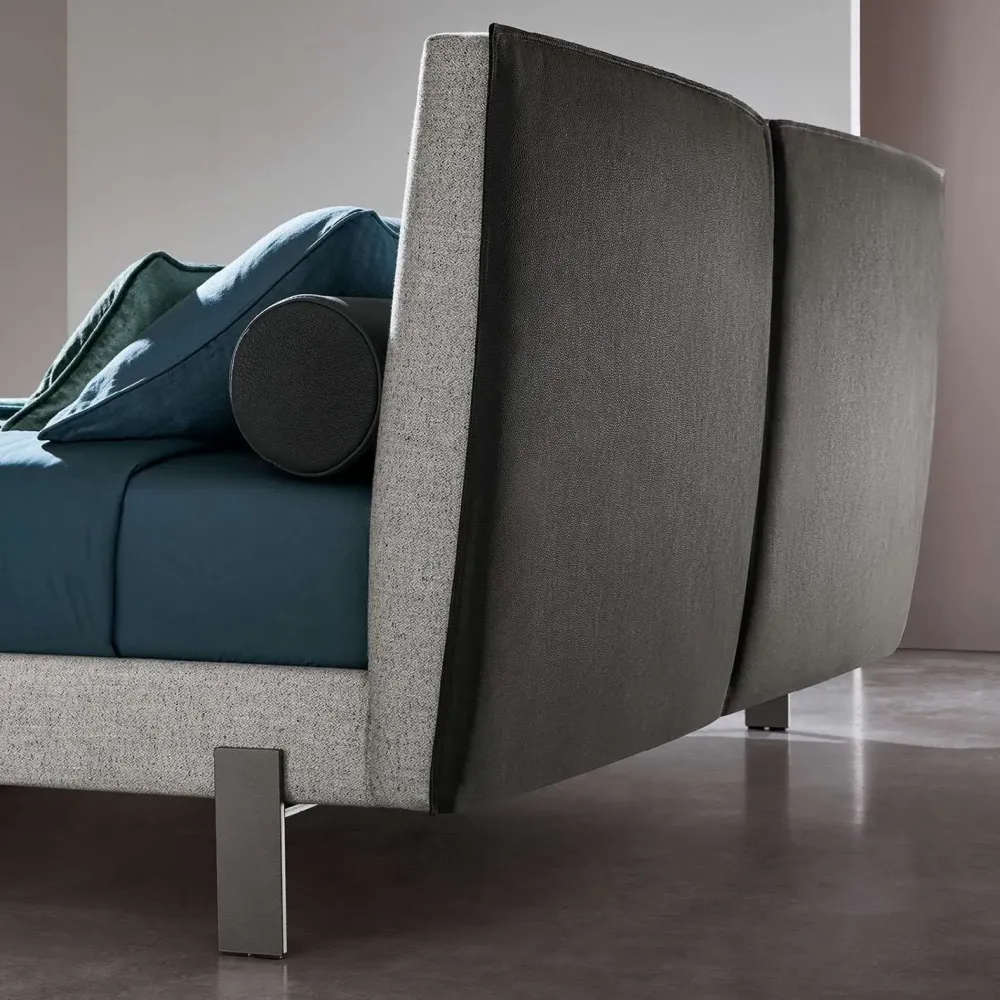 Letto imbottito con contenitore Book a prezzo scontato Letti