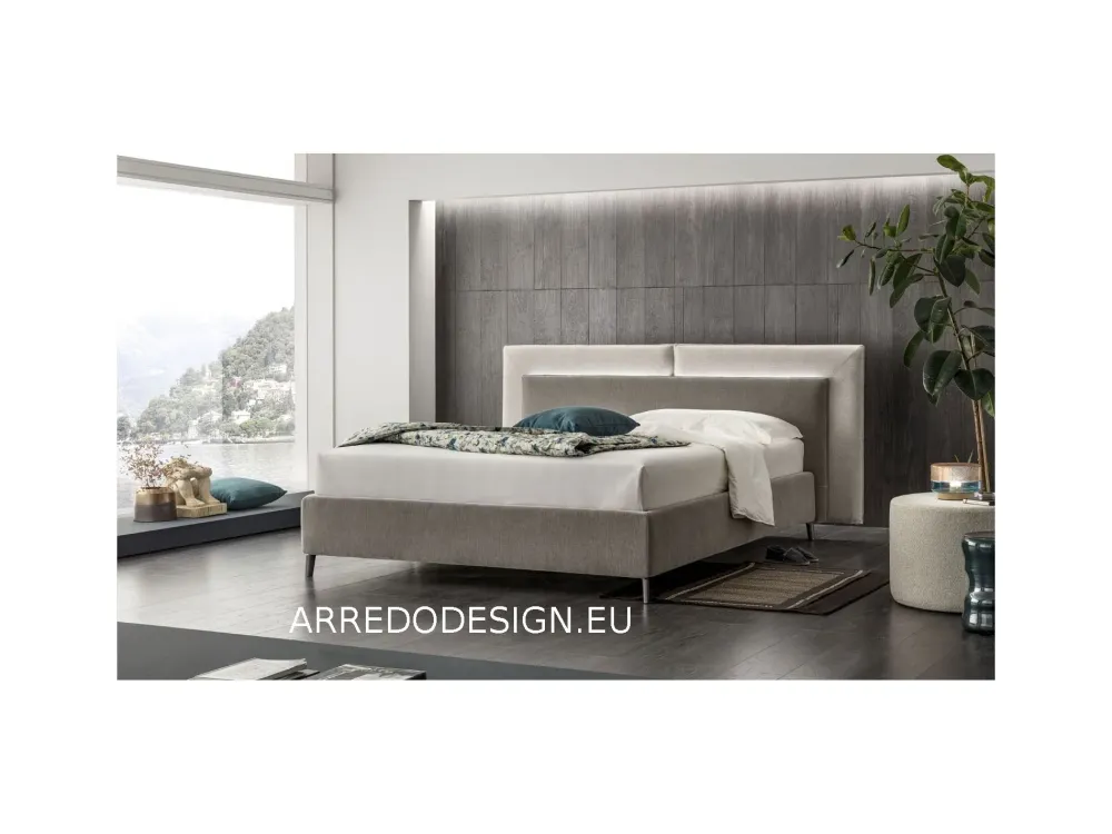 V&nice Letto imbottito con contenitore Monroe a prezzo scontato- Letti