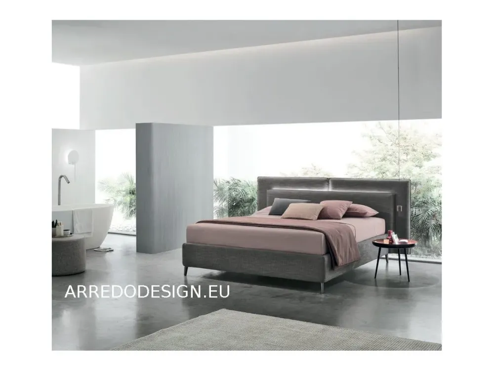 V&nice Letto imbottito con contenitore Monroe a prezzo scontato- Letti