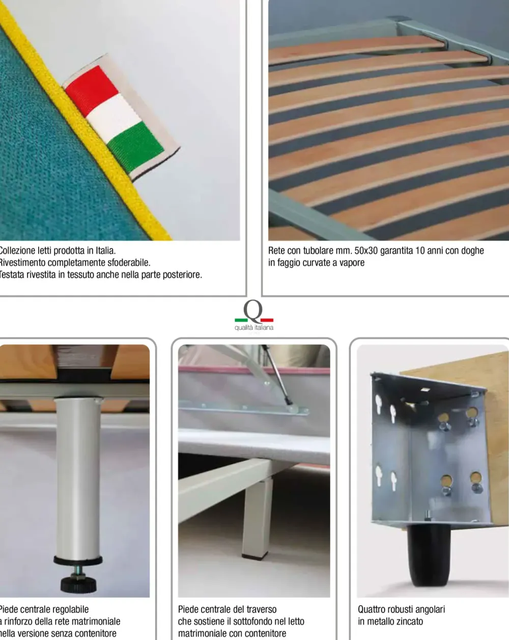 Letto imbottito con contenitore Pegaso a prezzo scontato^Salvetti Best