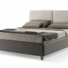 Discount Letto imbottito con contenitore Camilla testata liscia Stilfar a prezzo scontato Letti