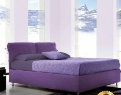 Letto imbottito con contenitore Berlino a prezzo scontato^Sognando New