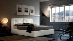 Sale Letto imbottito con contenitore Edgar  a prezzo scontato Letti