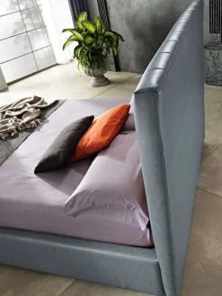 Artigiana letti Letto imbottito con contenitore Navajo alto  a prezzo ribassato- Letti