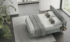 New Letto imbottito con contenitore Berge'  a prezzo scontato Letti