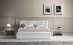 Online Letto imbottito con contenitore Rey nl  a prezzo scontato Letti