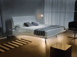 Md work Letto imbottito con gambe Letto maxi con led180 x 200 luxury a prezzo scontato- Letti