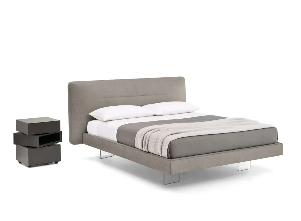 Sale Letto imbottito con gambe Gaston plano a prezzo ribassato Letti