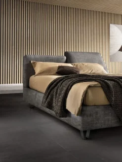 Samoa Letto imbottito con giroletto Form compatto  a prezzo scontato- Letti