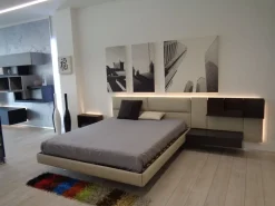 Sangiacomo Letto imbottito con giroletto Ecletto  a prezzo scontato- Letti