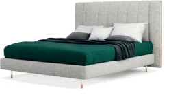 Letto imbottito con giroletto Ginevra a prezzo scontato^Novaluna Sale