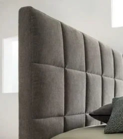 Hot Letto imbottito con giroletto Victor trapuntato  a prezzo ribassato Letti