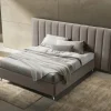 Discount Letto imbottito con giroletto Letto xxl maxi in technonabuk  a prezzo ribassato Letti