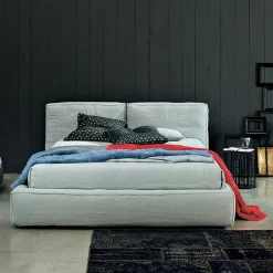 Letto imbottito con giroletto Academy soft  a prezzo ribassato^Twils Outlet