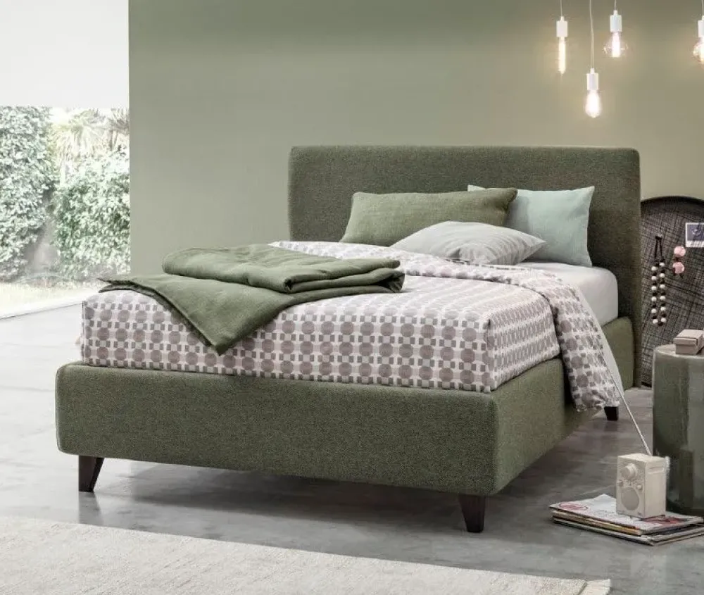 Hot Letto imbottito con giroletto Benny a a prezzo scontato Letti