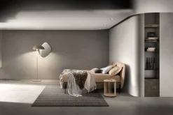 Samoa Letto imbottito con giroletto Set lift  a prezzo ribassato- Letti