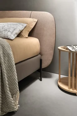 Samoa Letto imbottito con giroletto Set lift  a prezzo ribassato- Letti