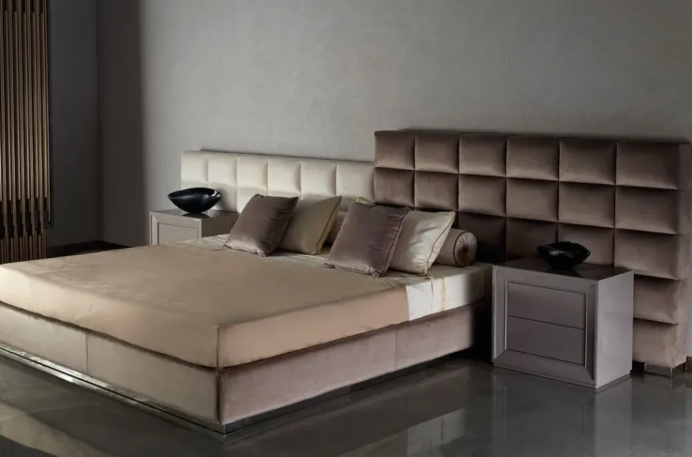 Best Letto imbottito con giroletto Letto maxi centauro velluto a prezzo scontato Letti