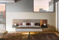 Letto imbottito con piedini Steel free_bed a prezzo scontato^Lago Clearance