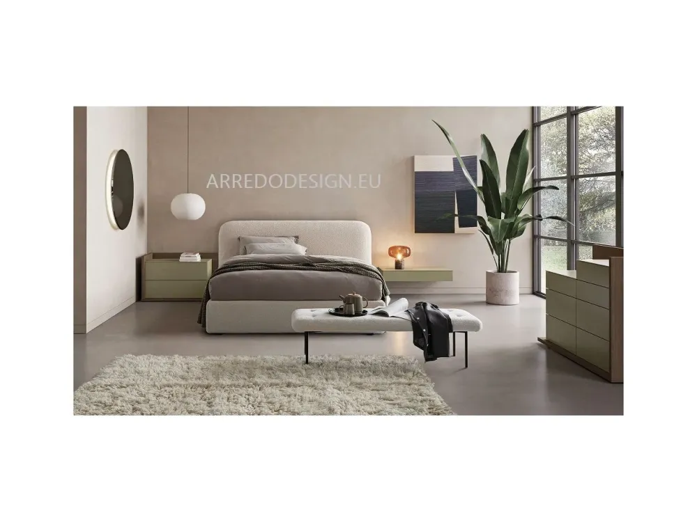 Dall'Agnese Letto imbottito Hary * a prezzo scontato!- Letti