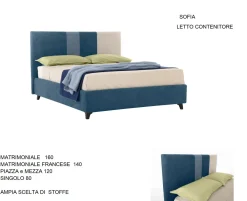 Letto imbottito modello Box bed di scontato 47%^Gienne New