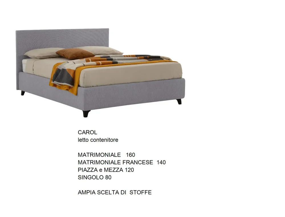 Letto imbottito modello Box bed di scontato 47%^Gienne New