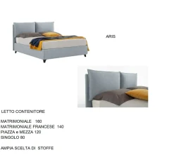 Letto imbottito modello Box bed di scontato 47%^Gienne New