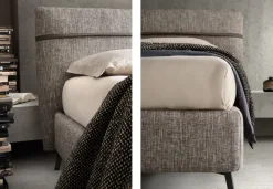 Letto imbottito modello Chop di scontato 35%^Samoa