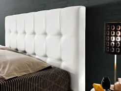 Artigiana letti Letto imbottito modello Domino di scontato 35%- Letti