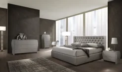 Letto imbottito modello King di di scontato 40%^Giessegi Online