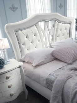 Artigianale Letto imbottito modello Letto dea di scontato 35%- Letti