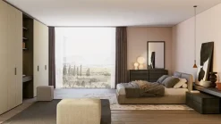 Letto imbottito modello Letto matrimoniale mod.kate di scontato 40%^F.lli Elli New