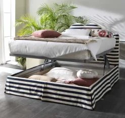 Md work Letto imbottito modello Letto luxury doppio contenitore di scontato 50%- Letti