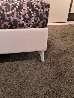 Letto imbottito modello Letto modello plio con contenitore di scontato 30%^Oggioni Outlet