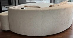 Clearance Letto imbottito modello Letto rotondo cristal high-tech tessuto di scontato 48% Letti