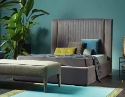 Discount Letto imbottito modello Letto luxury velluto  di scontato 42% Letti