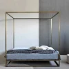 Letto in ferro battuto a baldacchino Letto baldacchino lucury bronzo vari colori  a prezzo ribassato^Md work