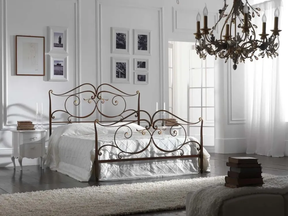 Letto in ferro battuto con giroletto David * a prezzo scontato^Florentia Bed