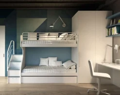 ZG Mobili Letto in laccato con gambe Letto a castello  a prezzo ribassato- Letti