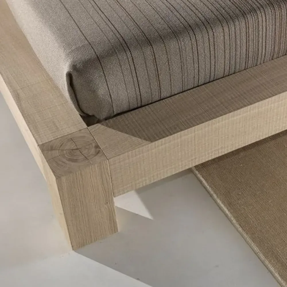 Md work Letto in legno con giroletto Letto in pieno rovere spazzolato a prezzo ribassato- Letti