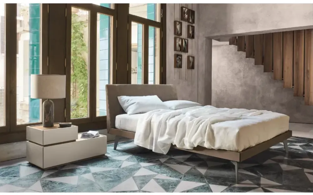 Outlet Letto in legno con piedini Febo 2|0 a prezzo scontato Letti