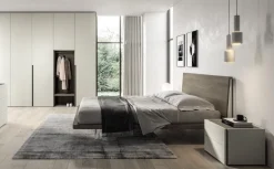 Outlet Letto in legno con piedini Zeo  a prezzo scontato Letti